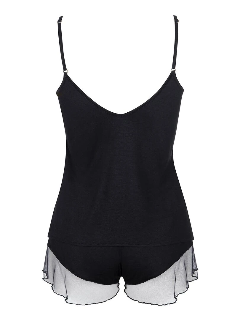 Pyjama short caraco Diva   Jaune