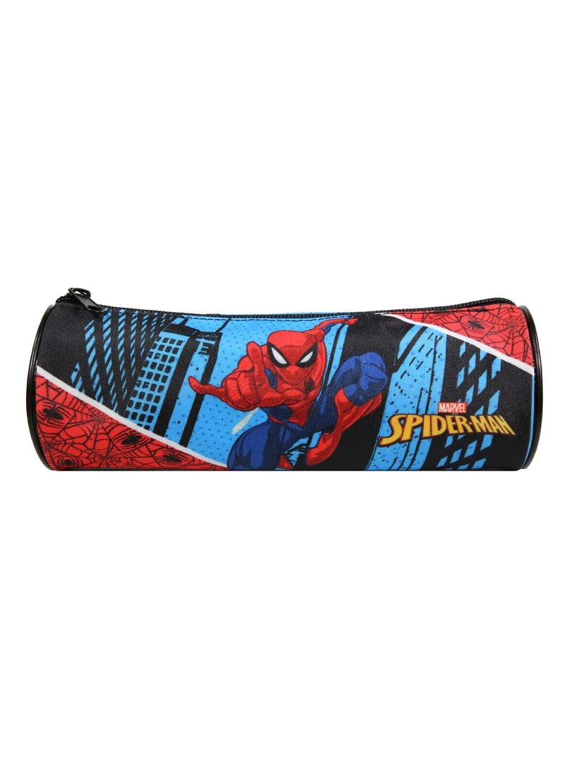 BAGTROTTER Trousse scolaire ronde Marvel Spider Man Bleue Bleu