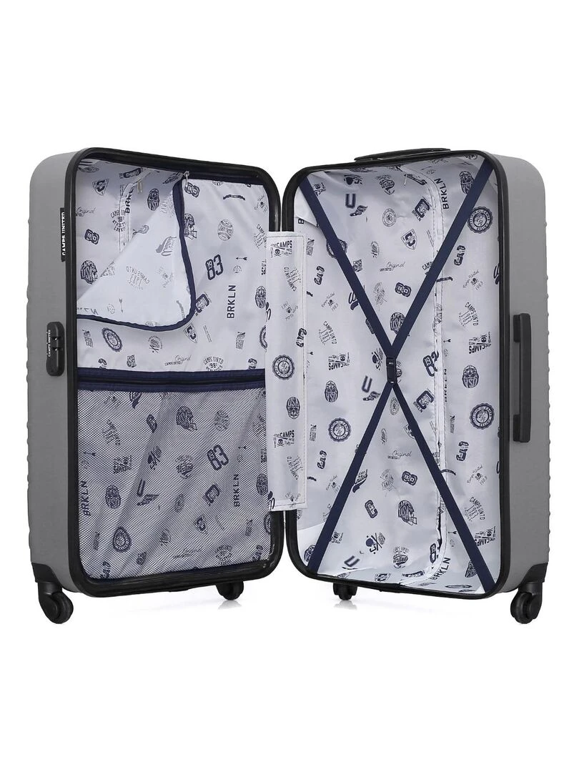 CAMPS UNITED   VALISE GRAND FORMAT ABS CAMBRIDGE 4 ROUES 75 CM   Gris