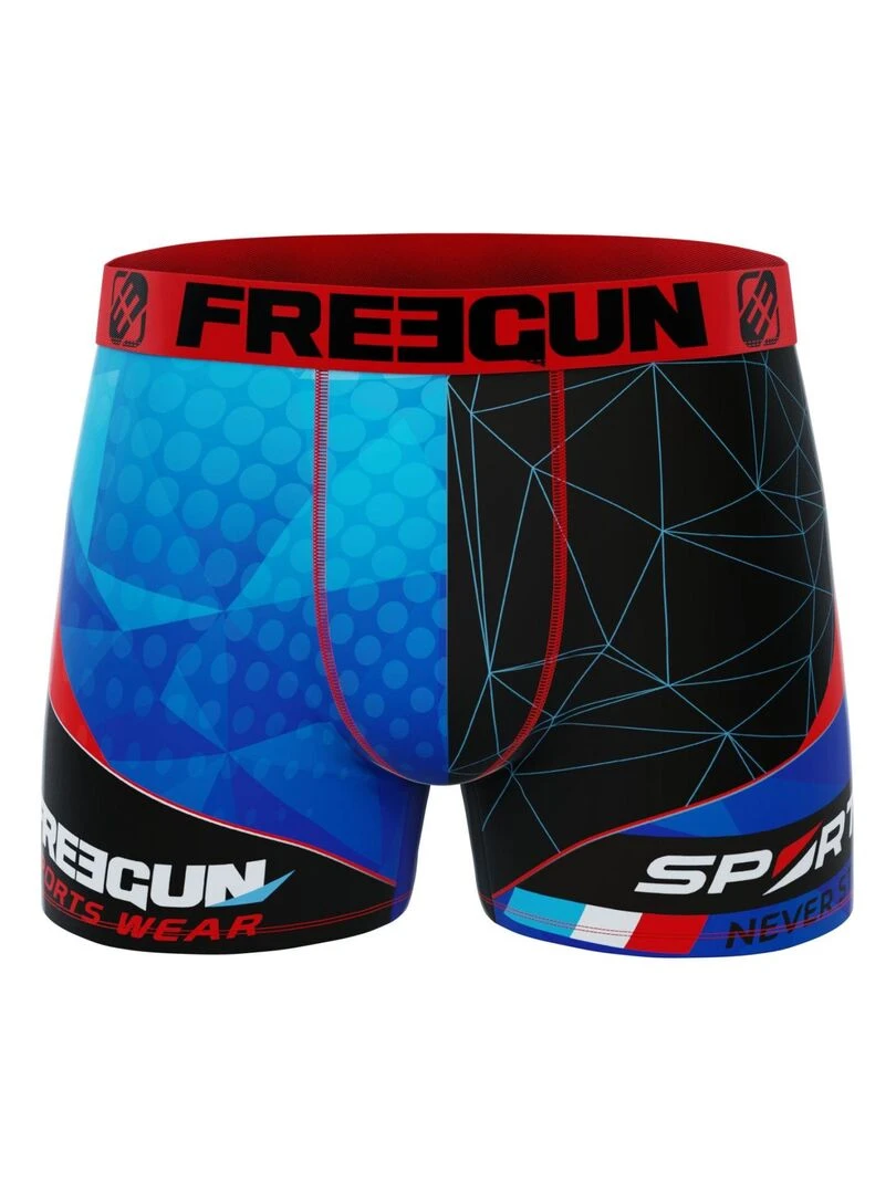 Lot de 4 Boxers garçon Racing Freegun   Gris