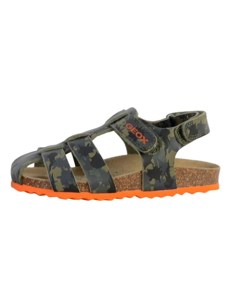 Sandale à Scratch Plate Geox Enfant Chalki Vert