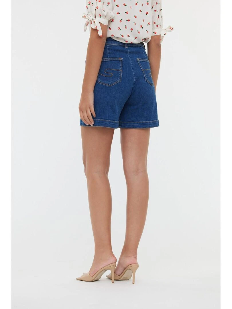 Lee Cooper   Jupe coton high flare NOKE   Bleu