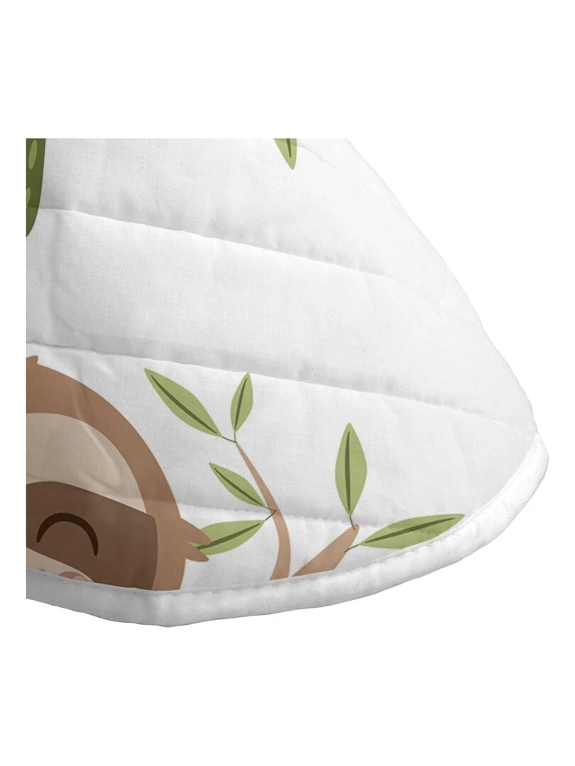 Couvre lit Happy sloth "Happyfriday"   Blanc