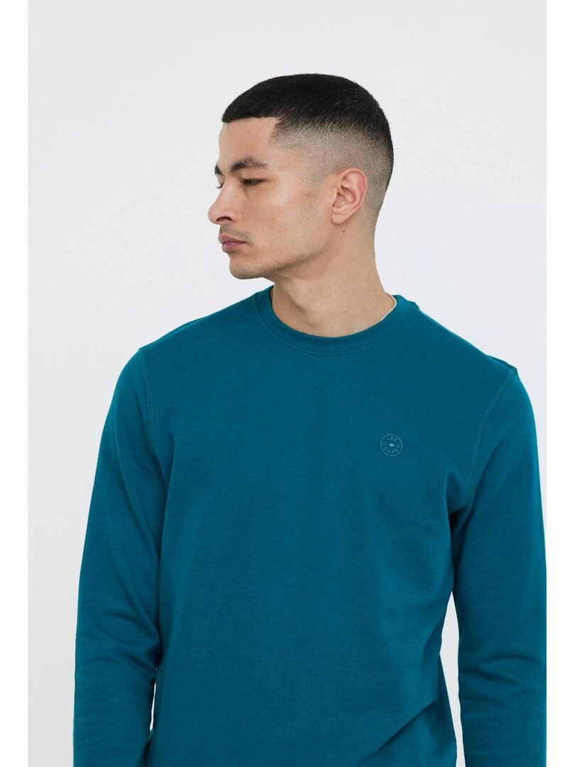 Lee Cooper   Sweatshirt manches longues coton regular EDIE   Vert émeraude