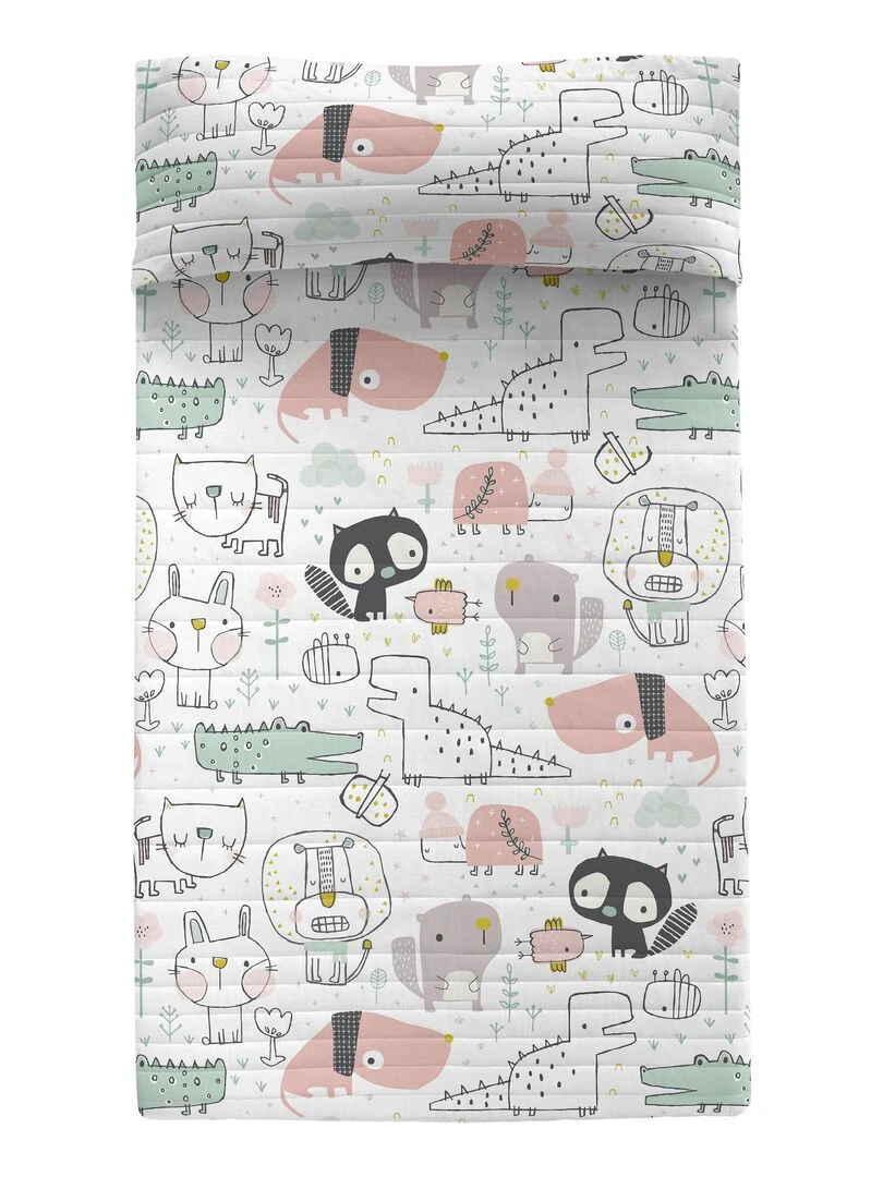 Couvre lit Best buddies "Happyfriday"   Multicolore