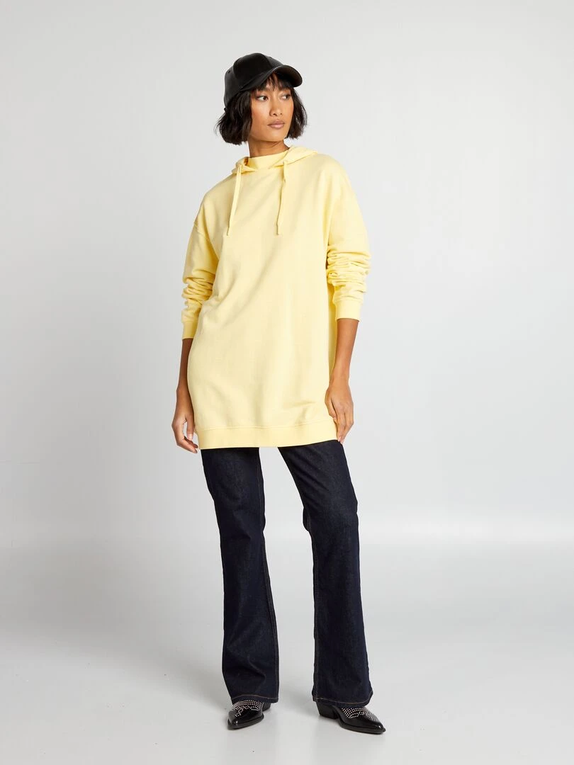 Sweat léger à capuche   Jaune