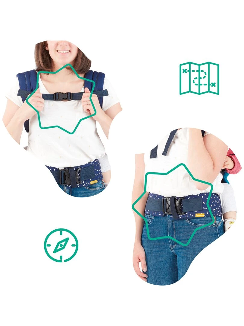 Porte Bébé 'badabulle'   Bleu