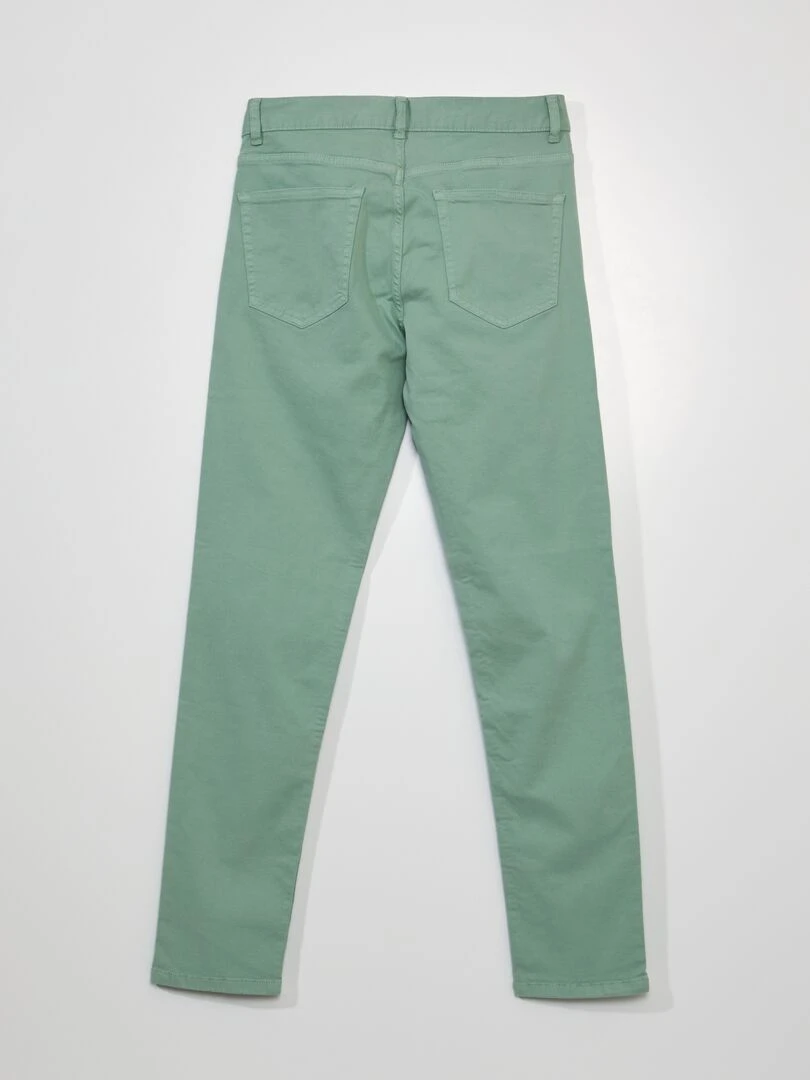 Jean slim 5 poches L32 Vert