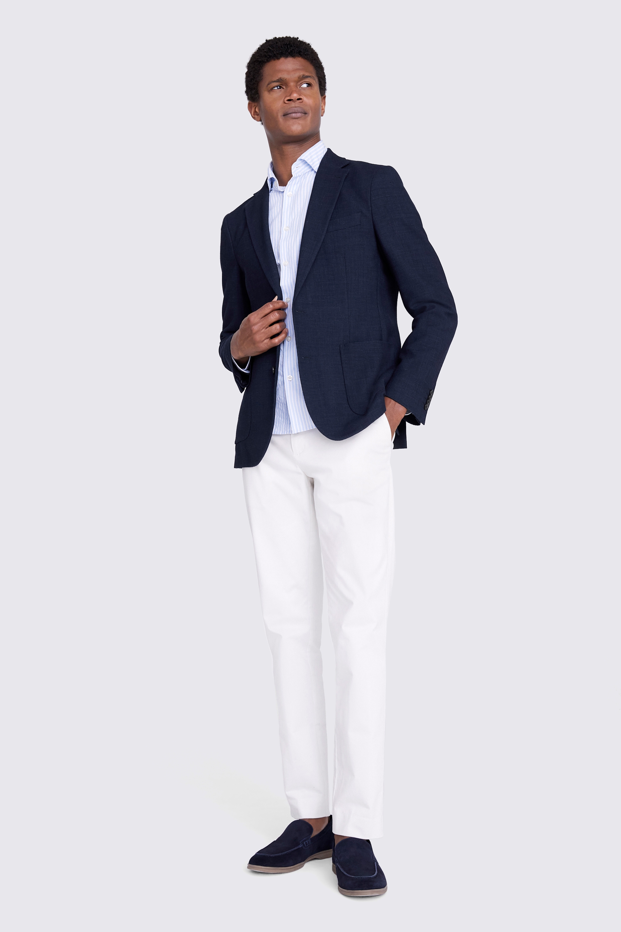 Tailored Fit Navy Hoxton Jacket     Buy Online at Moss