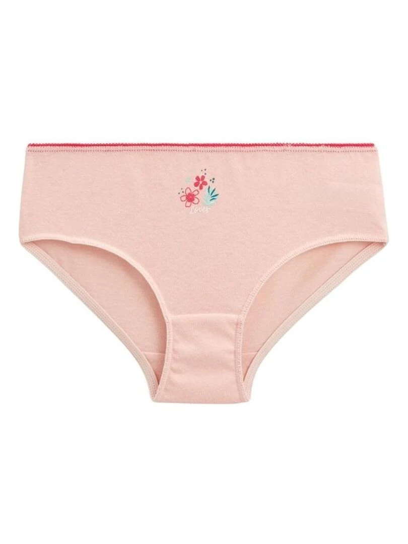 Lot de 3 culottes fille Vanifleur   Rose