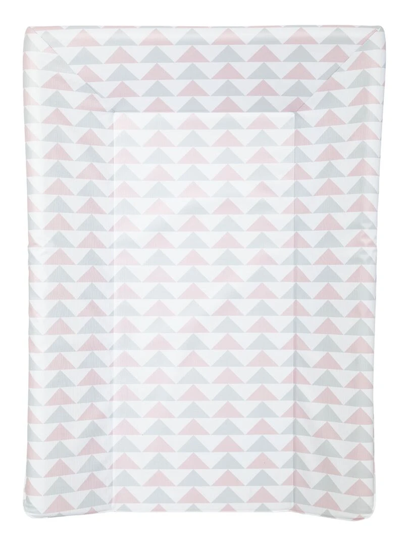 Matelas à langer Luxe 50x70 cm Géométrique rose et gris Rose