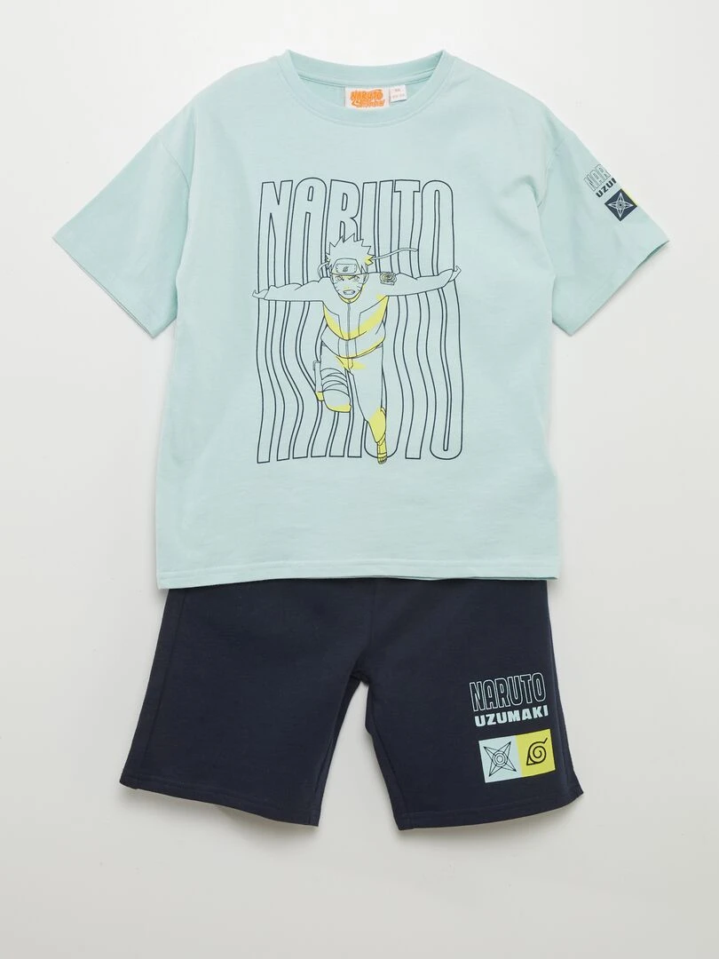 Ensemble court 2 pièces 'Naruto' Bleu