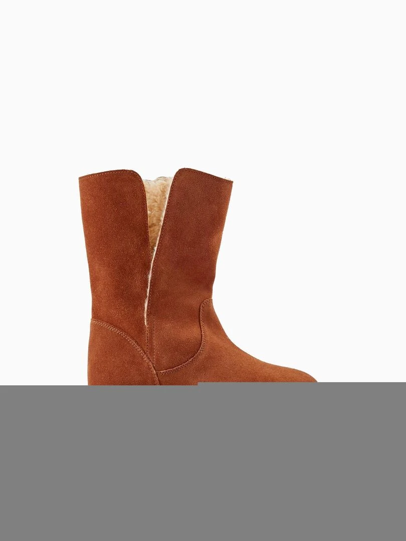 Bottes en Daim avec Fourrure pour Fille ACE CLUBS Beige