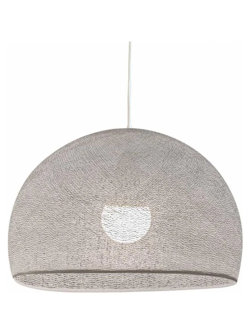 Abat jour coupole gris perle 67 avec suspension simple Gris perle