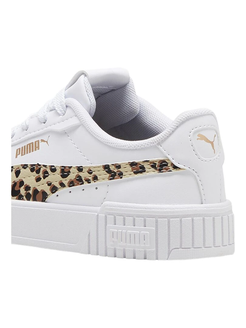 Basket à Lacets Enfant Puma Carina 2.0 Animal Update P.S   Blanc