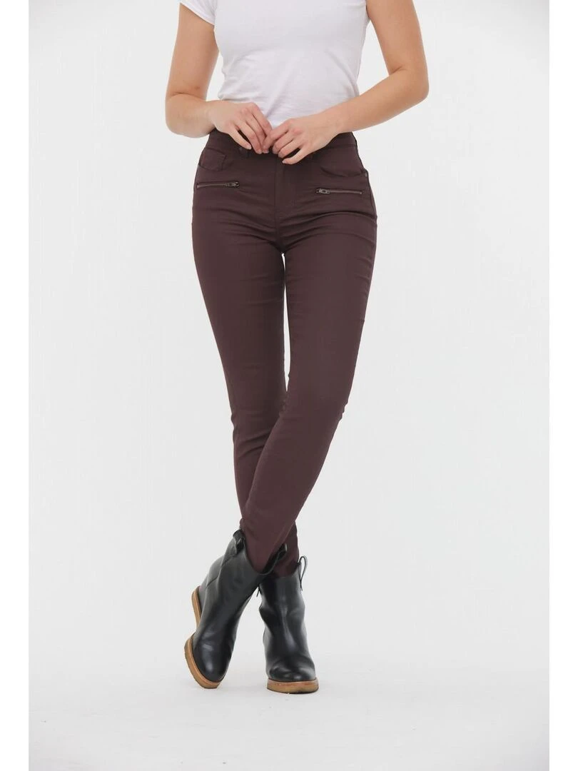 Lee Cooper Jean coton slim LC135F Bordeaux