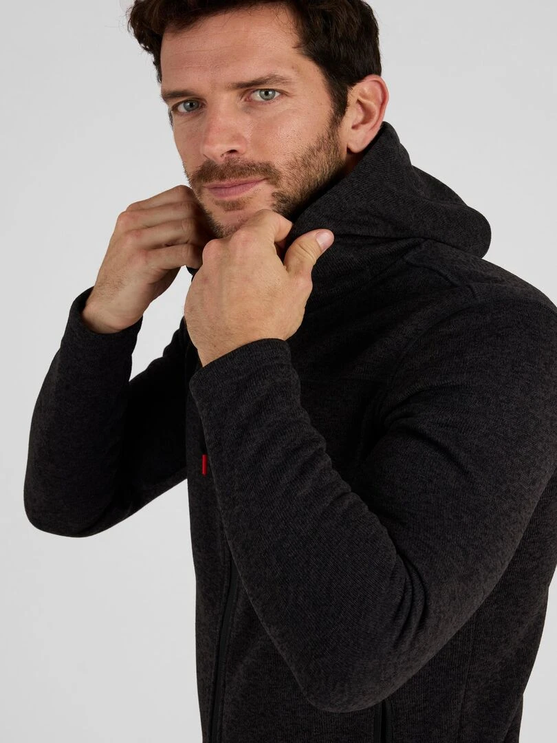 Polaire capuche Thermolactyl DamartSport Noir