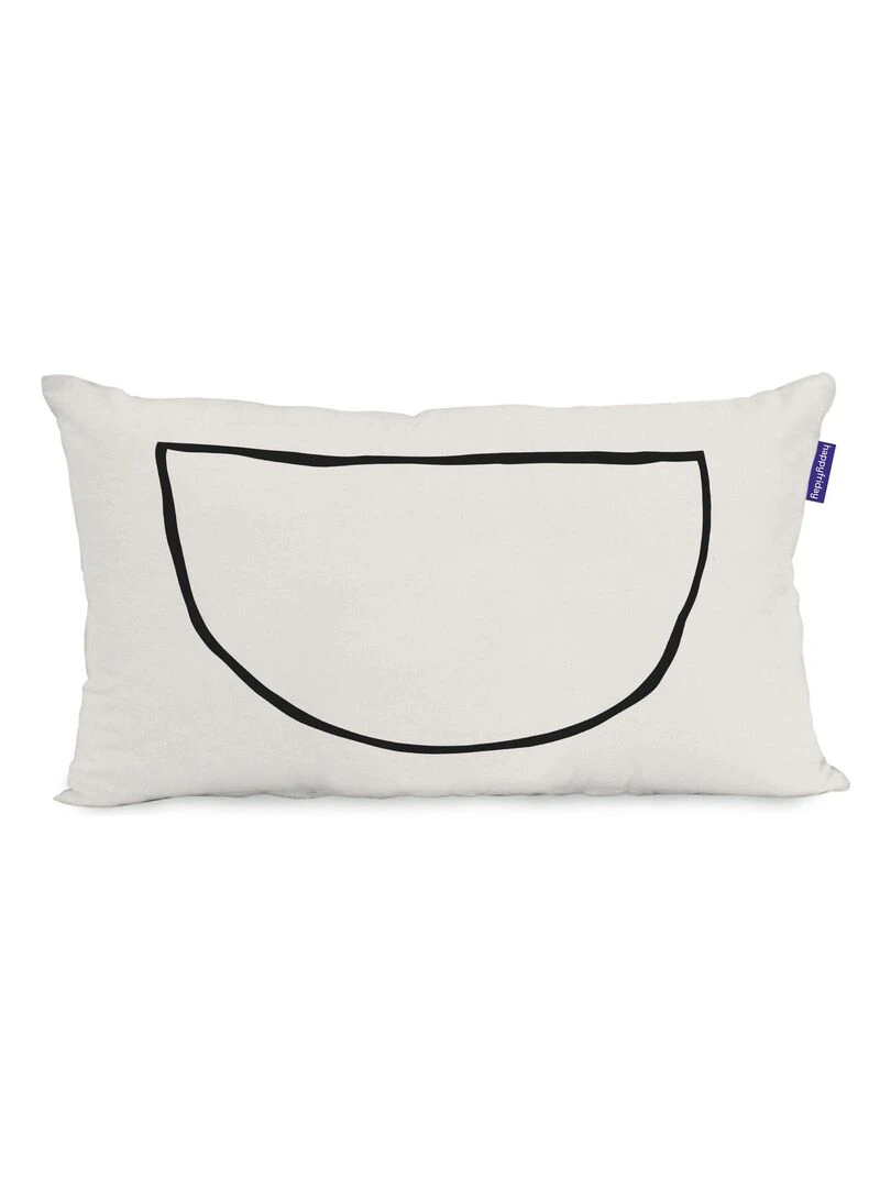 Housse de coussin Serenity "Happyfriday" Blanc