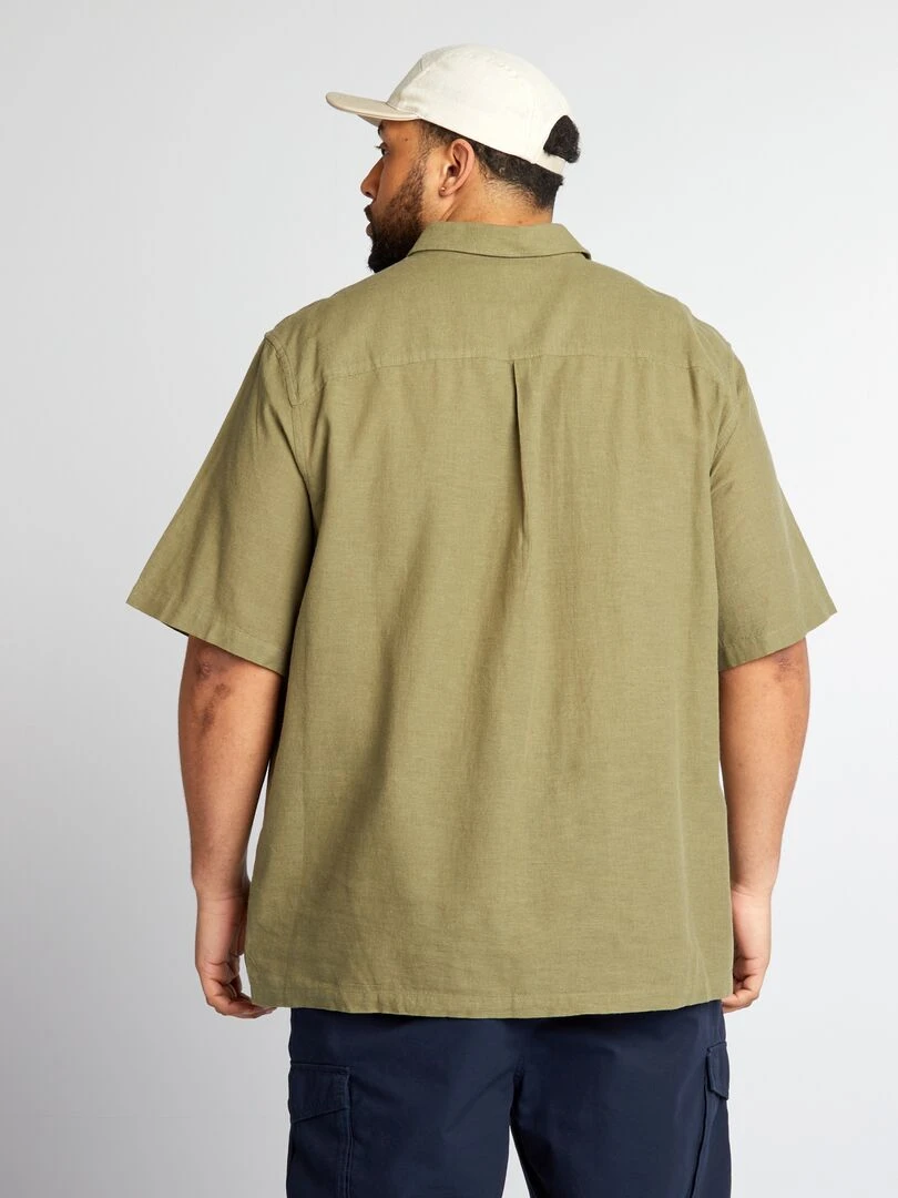 Chemise manches courtes   Vert