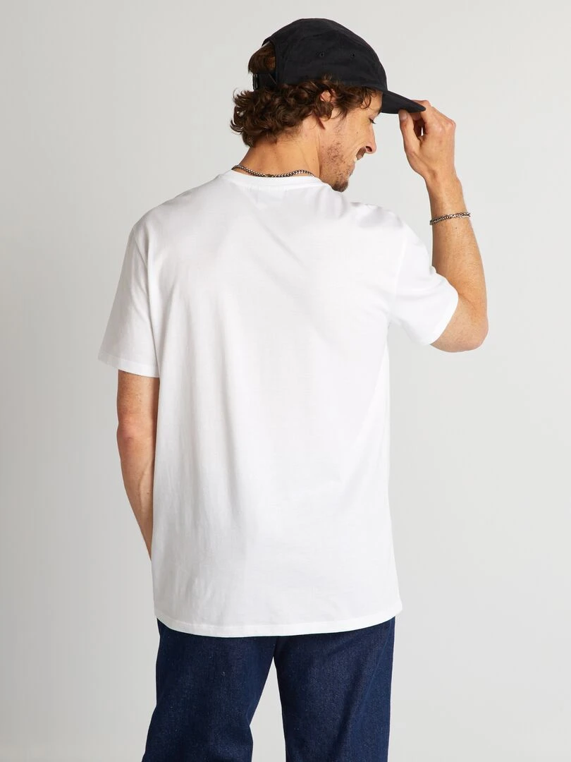 T shirt imprimé 'Keith Haring'   blanc