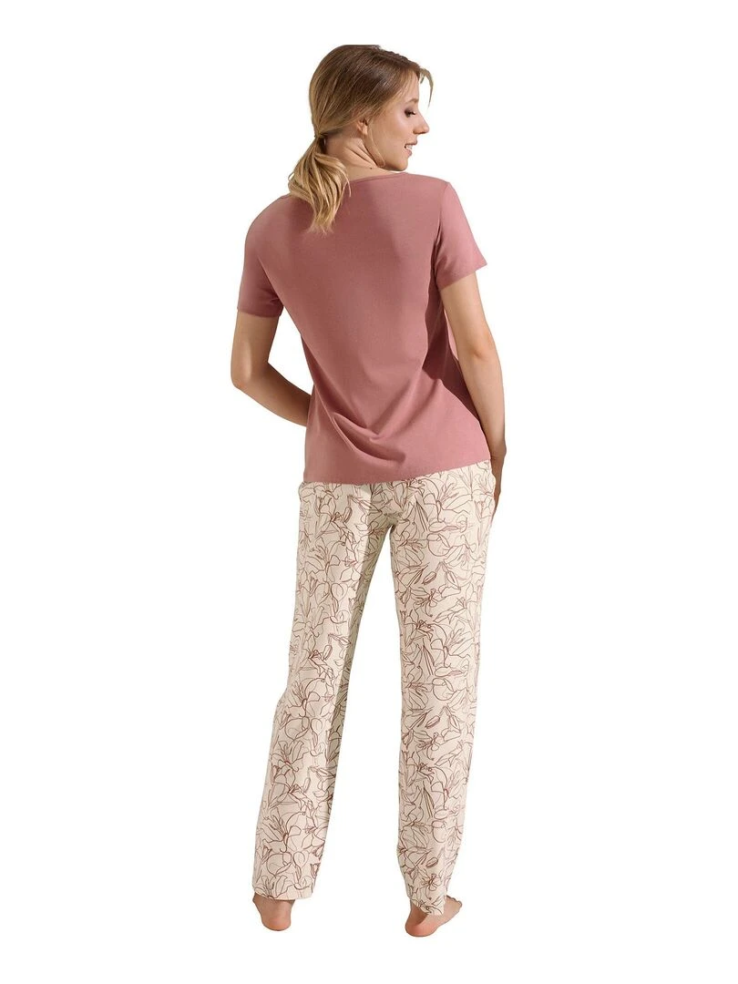 Pyjama pantalon t shirt manches courtes Nina Rose