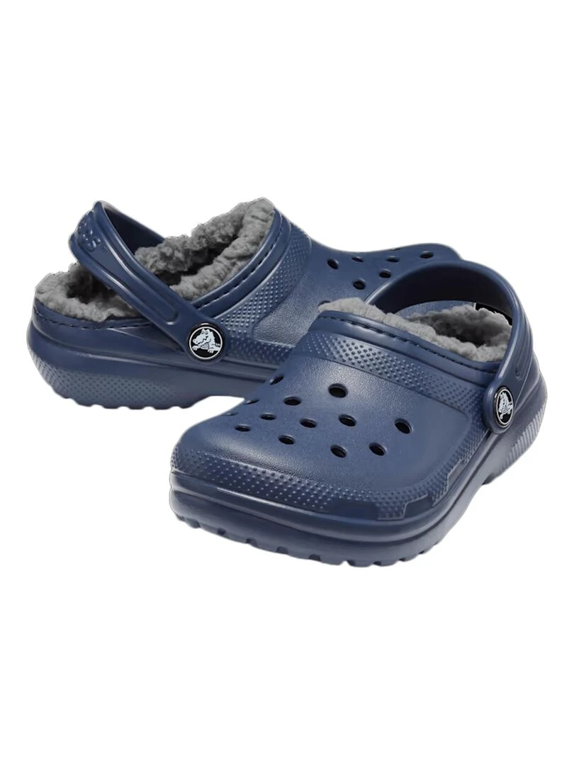 Sabot à Enfiler Crocs Classic Lined Clog K   Bleu