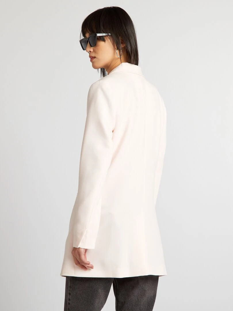 Veste longue de tailleur   Rose pâle