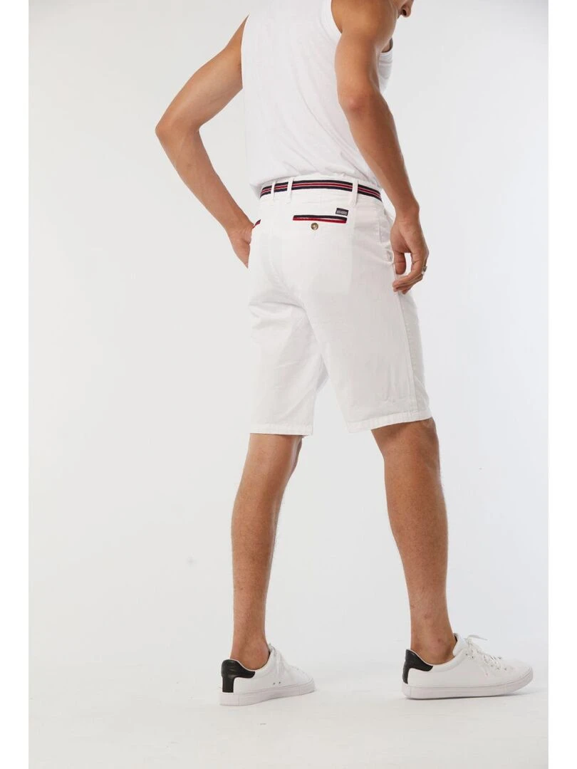 Lee Cooper   Short coton straight NEO   Blanc