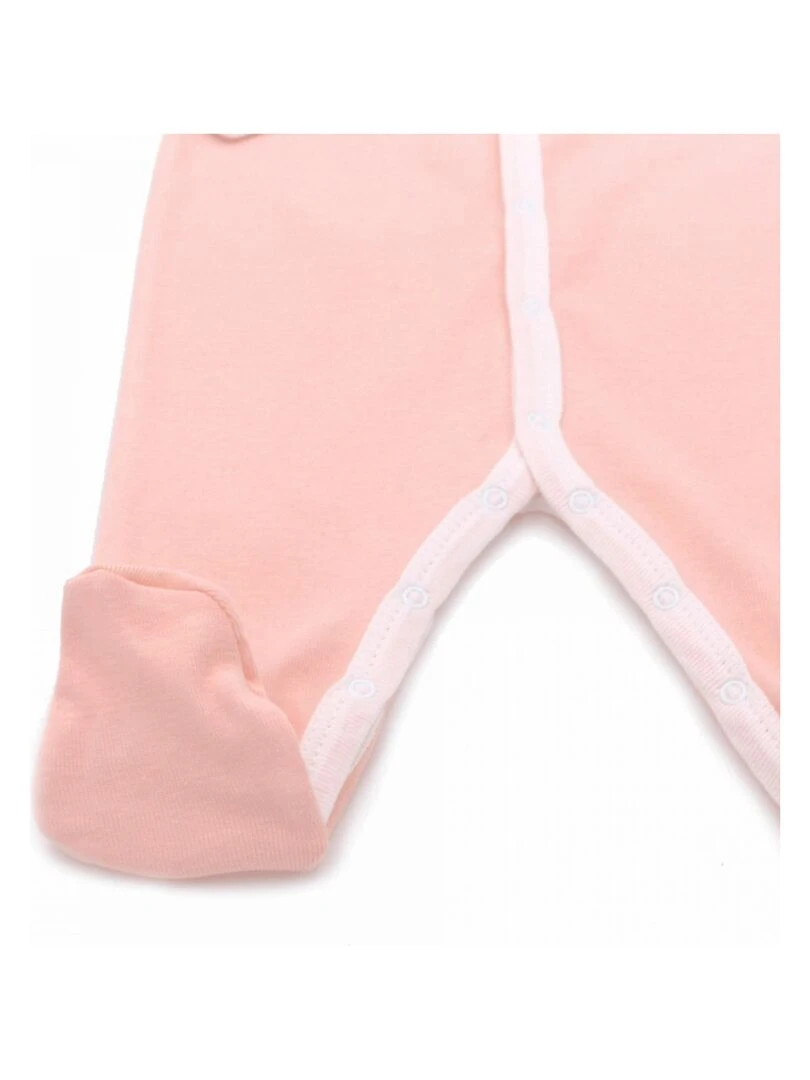 Pyjama été léger   100% coton biologique   1 à 6 mois   Orange