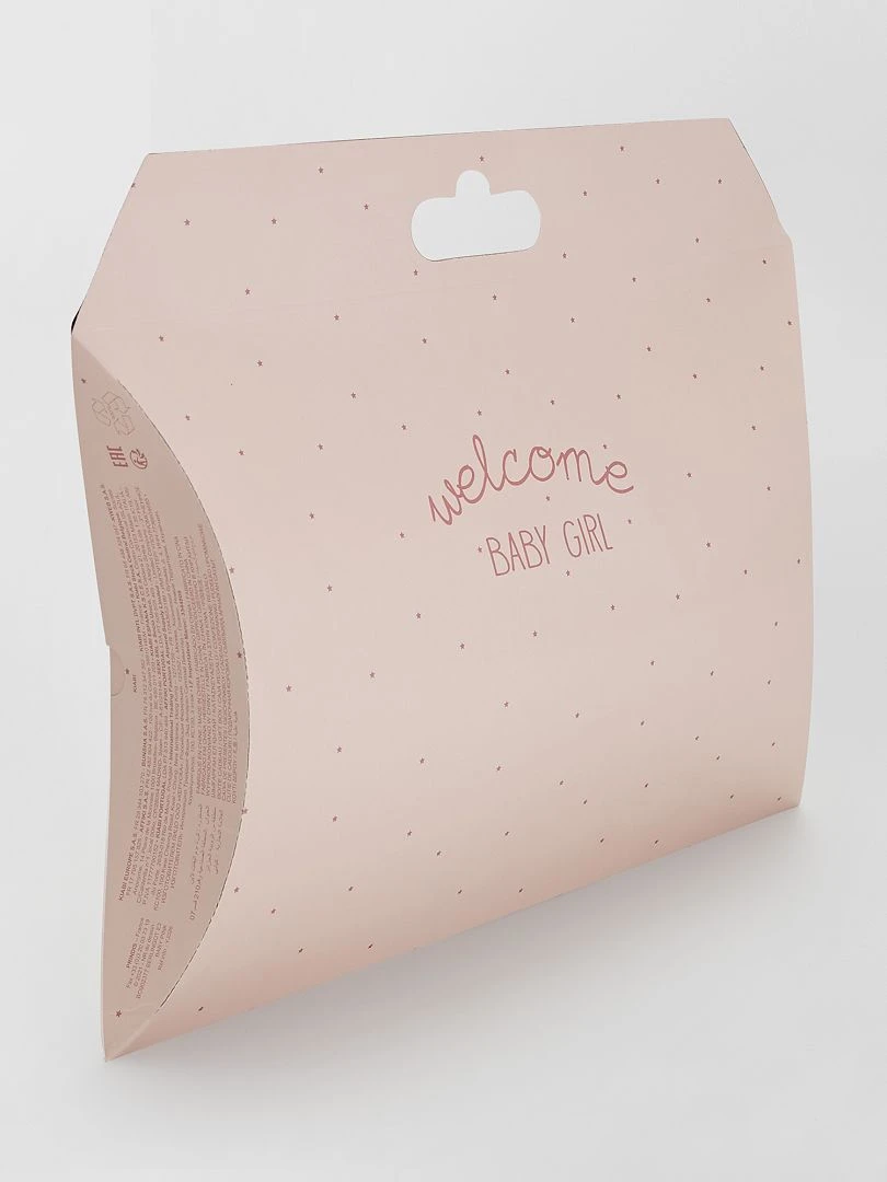 Boite cadeau 'naissance' rose