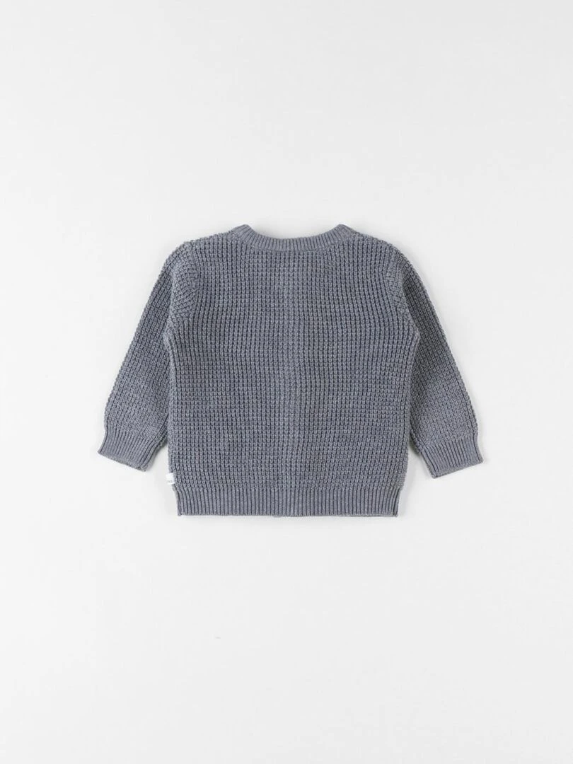 Cardigan en tricot anthracite chiné Noukie's Gris