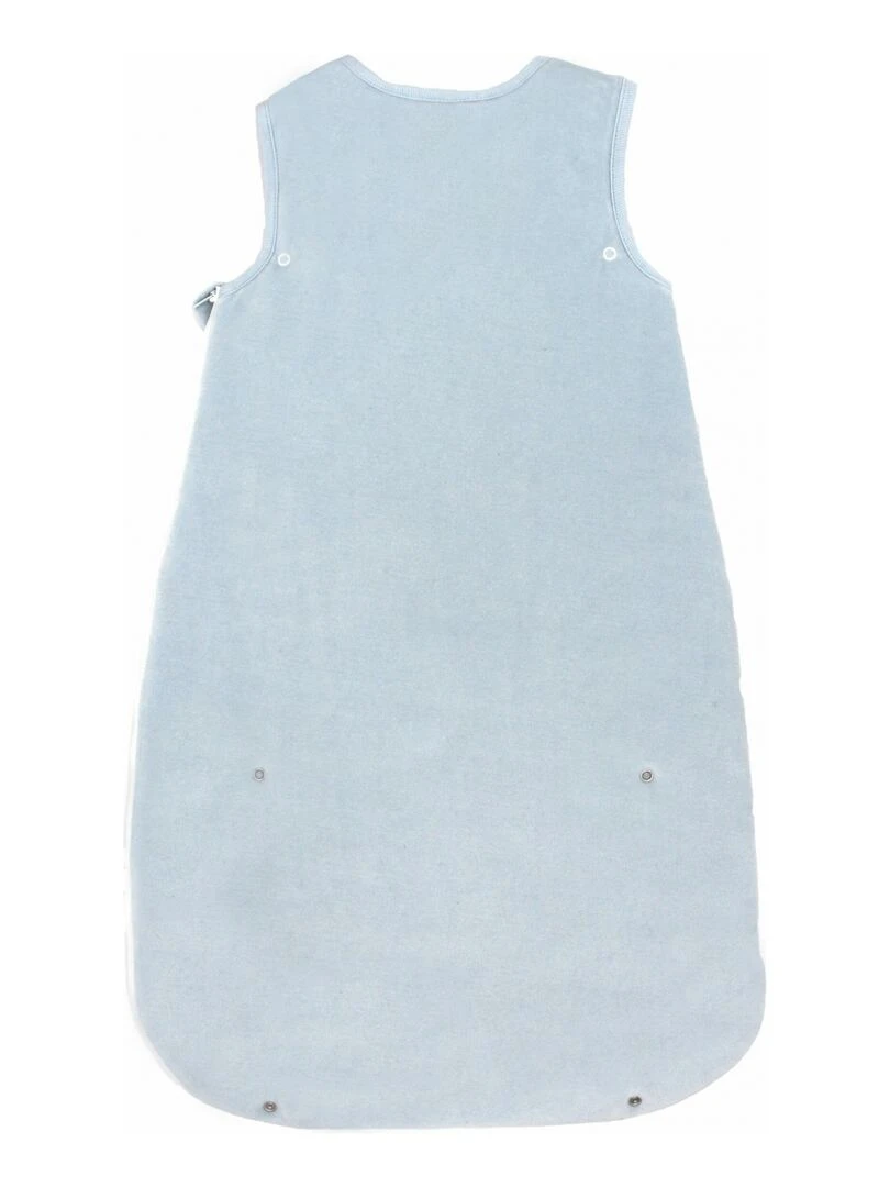 Gigoteuse évolutive 3 6 mois en Velours & Coton Bio Azur   Bleu clair
