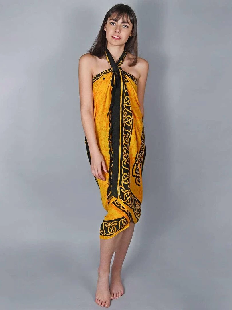Paréo Batik Bali Jaune