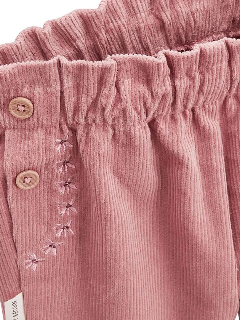 Pantalon bébé en velours côtelé Rosa   Rose