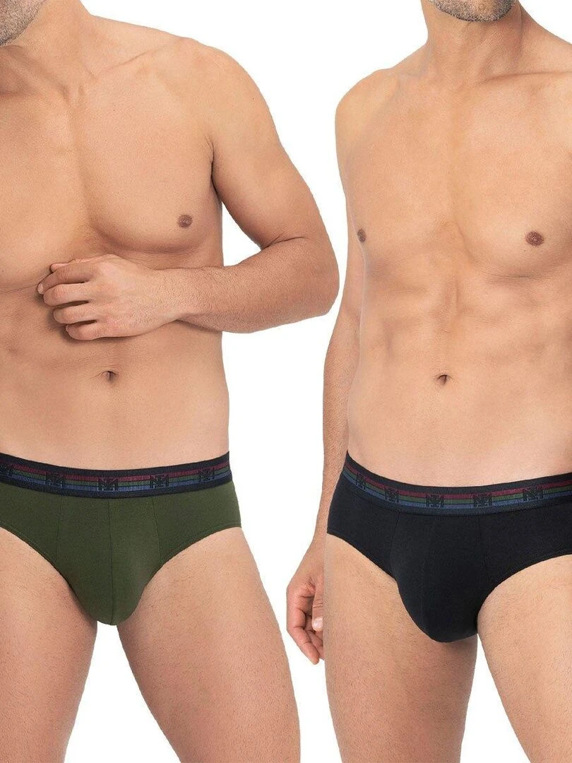 Pack de 2 slips en coton Haruto Vert