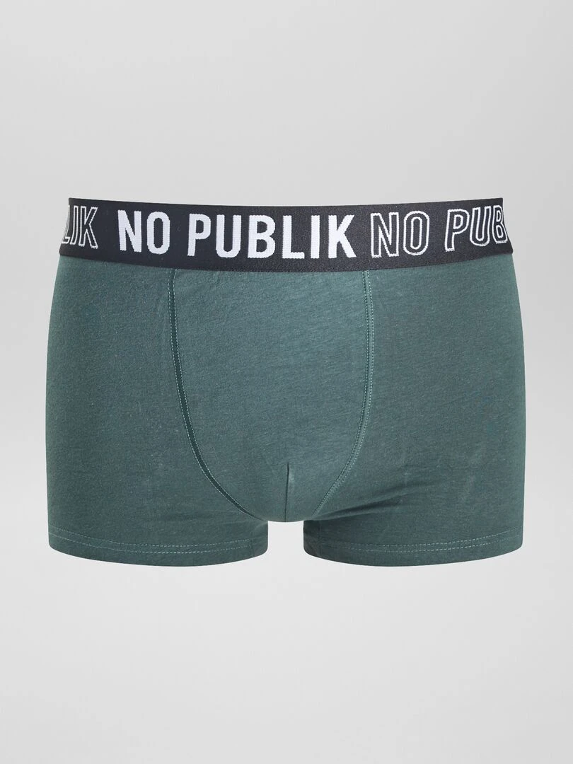 Lot de 3 boxers 'No Publik'   Noir