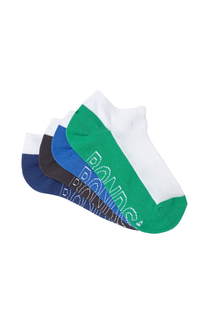 Kids Logo Light Low Cut Socks 4 Pack