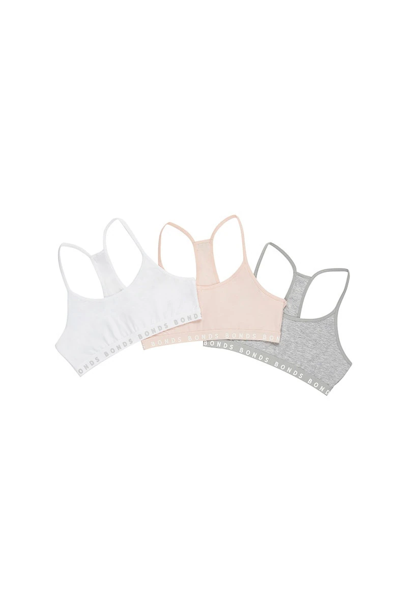Girls Hipster Racer Crop 3 Pack