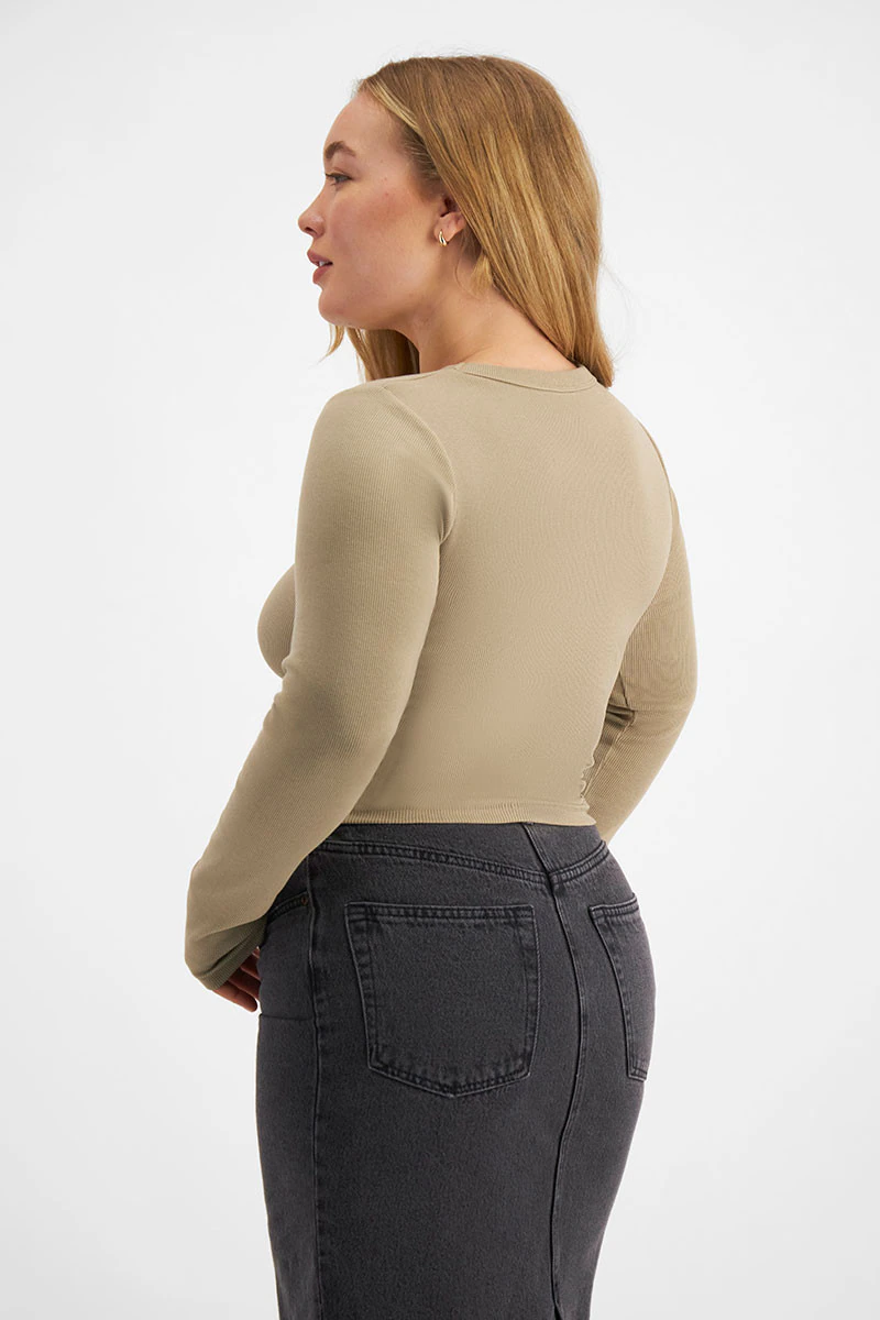Icons Rib Scoop Long Sleeve Tee