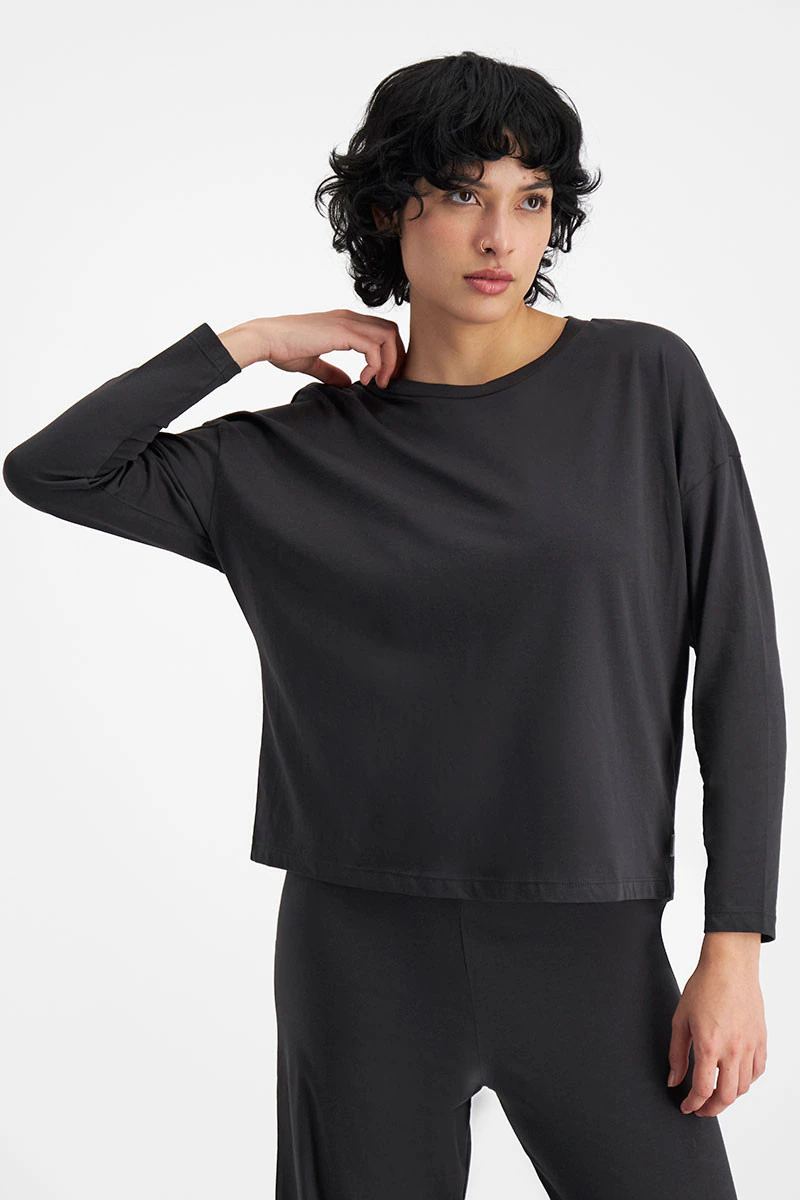 Sleep Relaxed Long Sleeve Aussie Cotton Tee