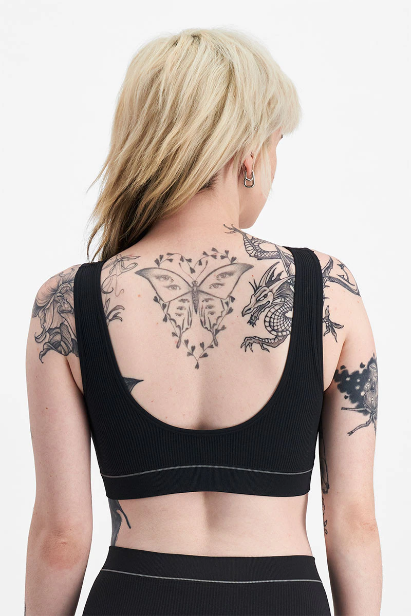 Retro Rib™ Seamless Scoop Crop