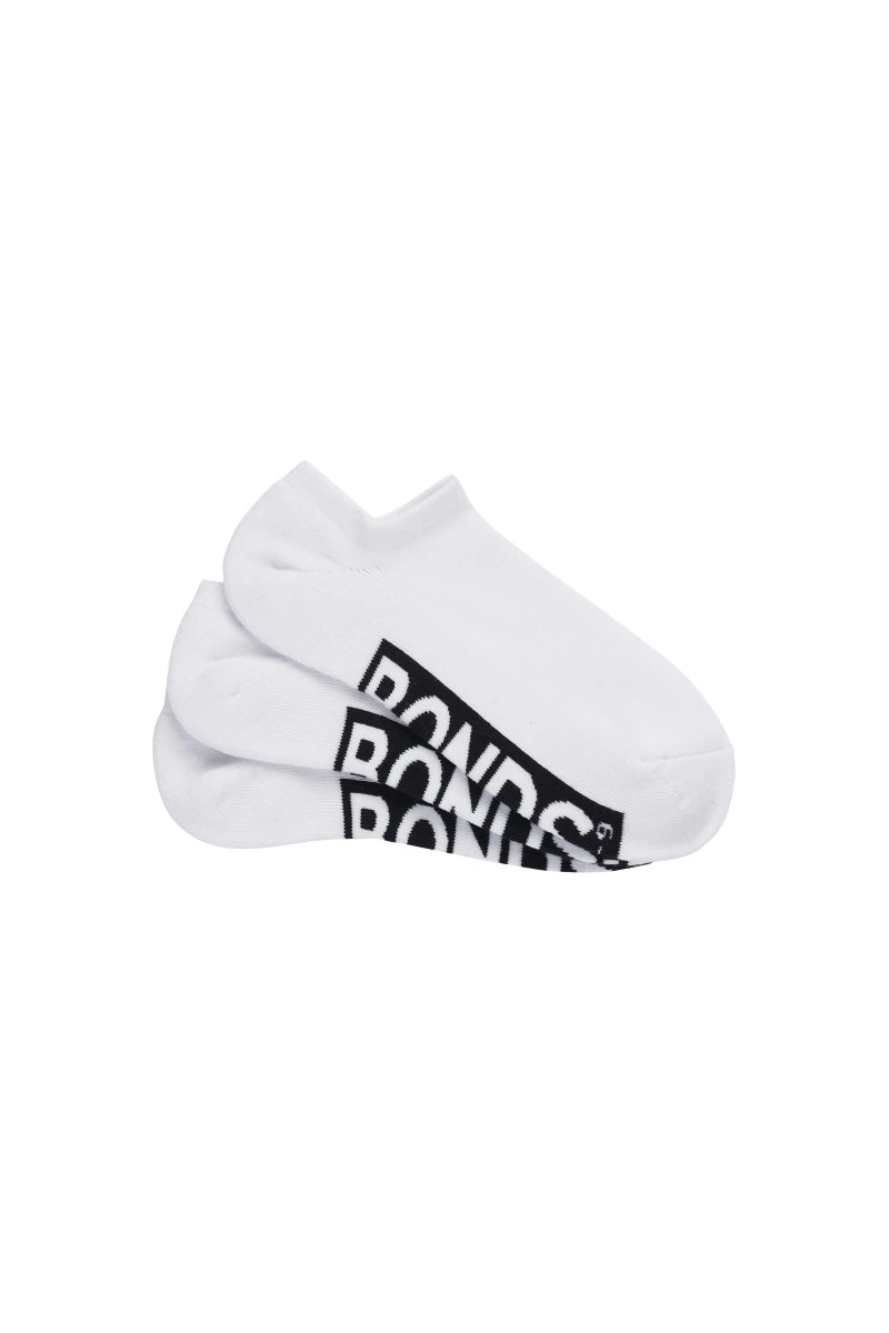 Mens Logo Cushioned No Show 3 Pack