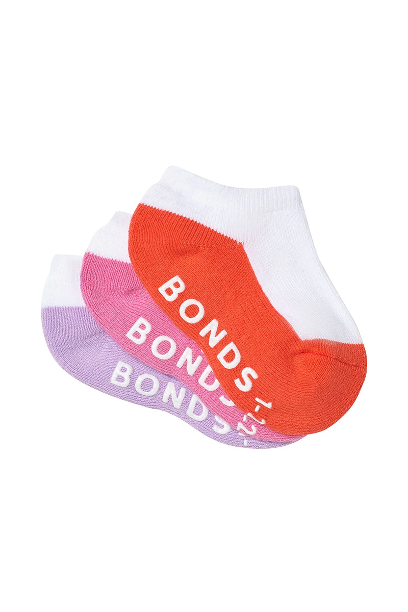 Baby Logo Cushioned Low Cut Socks 3 Pack