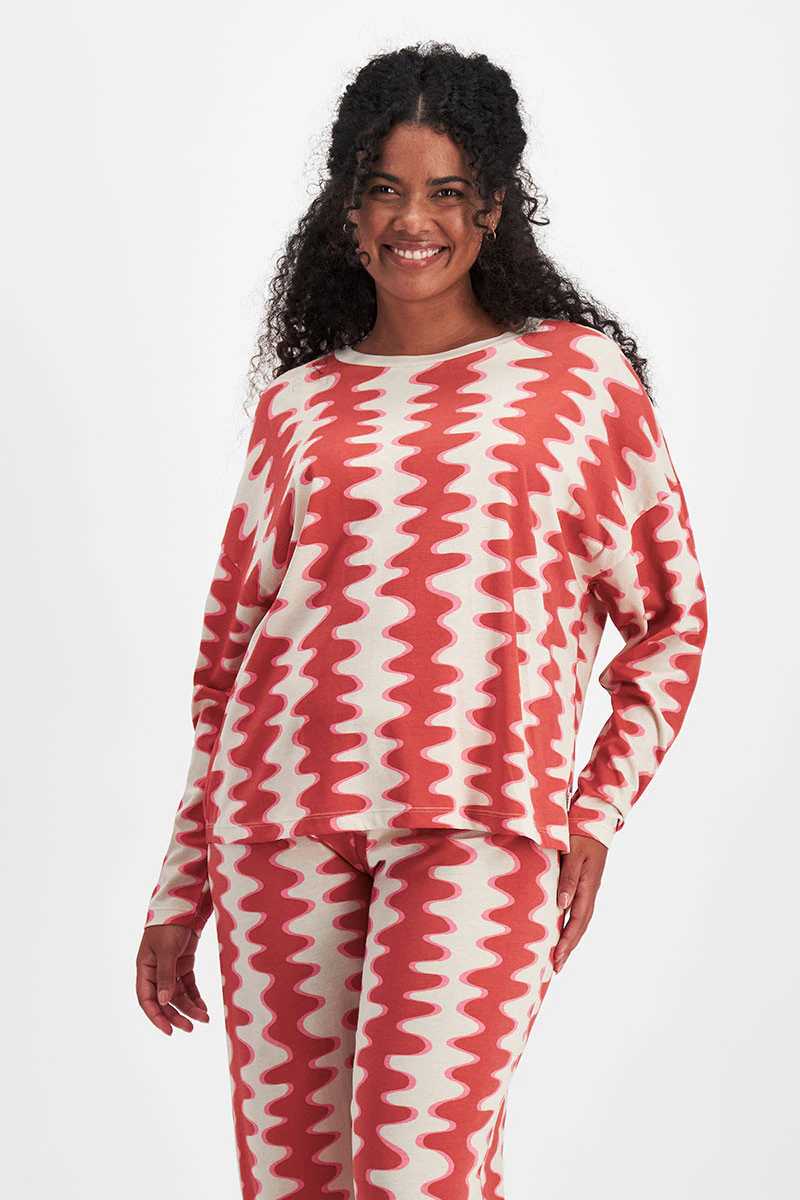 Sleep Relaxed Long Sleeve Aussie Cotton Tee