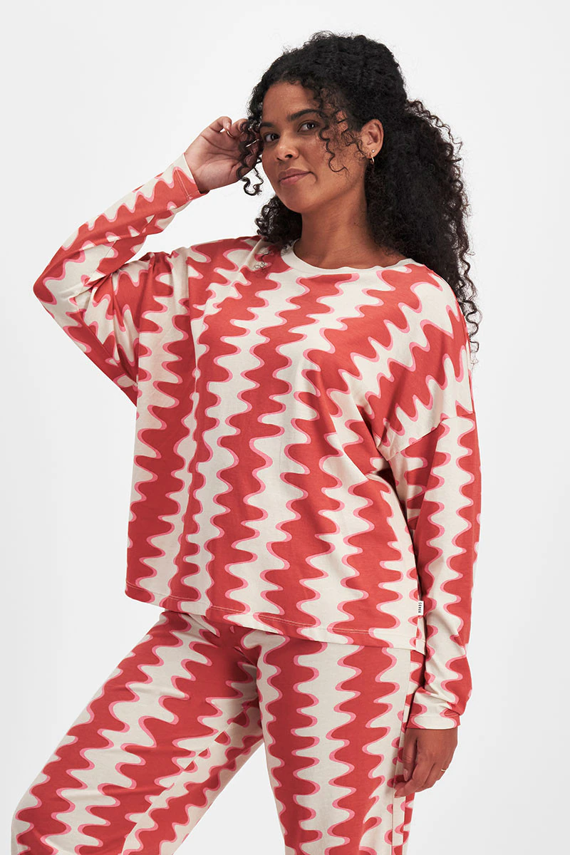 Sleep Relaxed Long Sleeve Aussie Cotton Tee