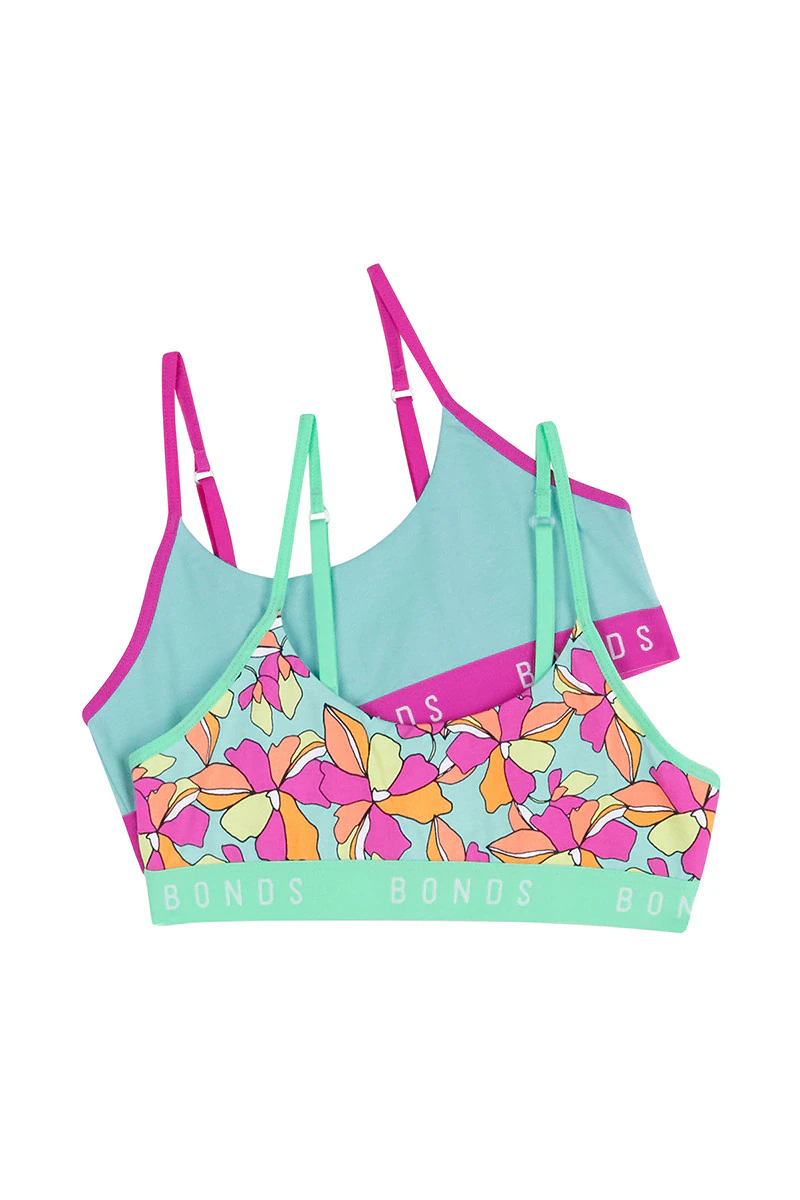 Girls Hipster Scoop Crop 2 Pack
