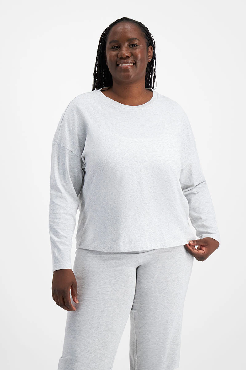Sleep Relaxed Long Sleeve Aussie Cotton Tee