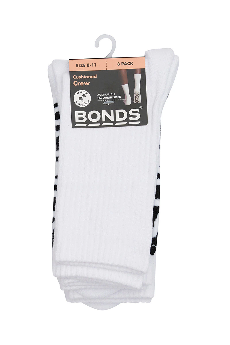 Womens Logo Cushioned Crew 3Pack