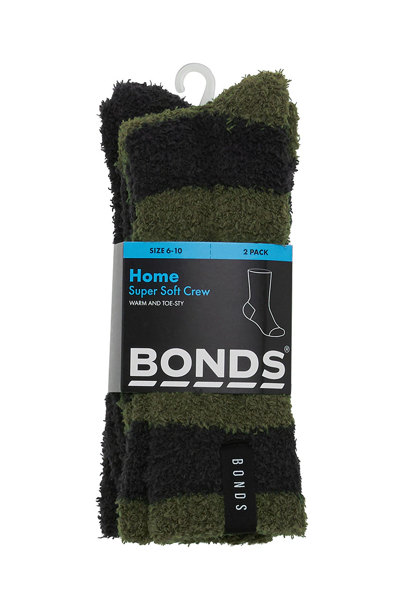 Mens Super Soft Crew Socks 2 Pack