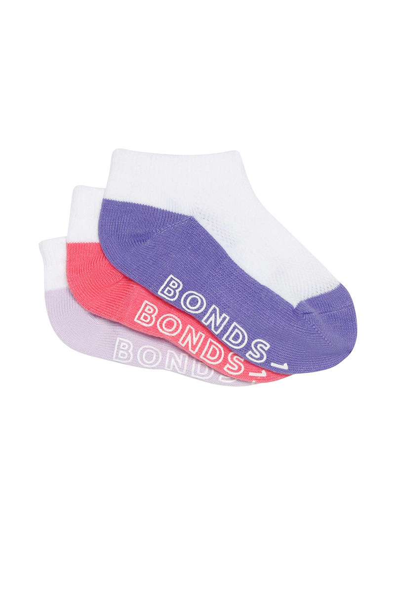 Baby Lightweight Low Cut Socks 3 Pack